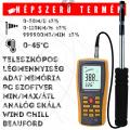 N903 hődrótos szélsebesség mérő, légsebességmérő, anemométer teleszkópos érzékelővel